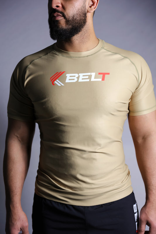 BROWN RANKED RASHGUARD