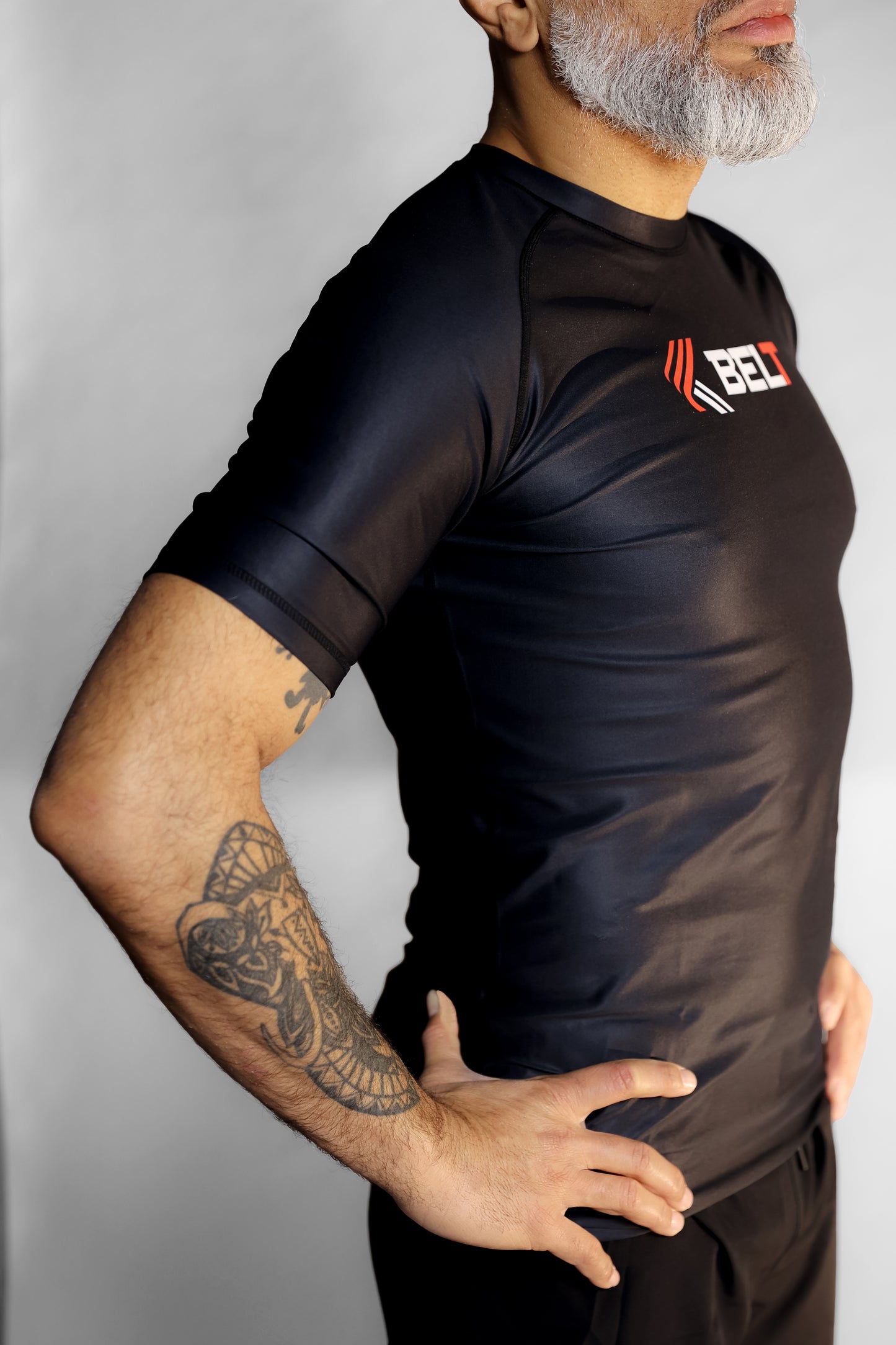 BLACK RANKED RASHGUARD