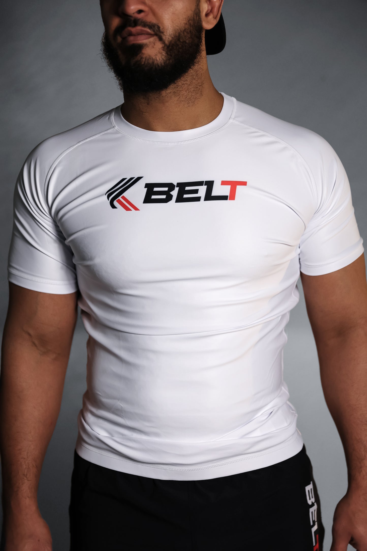 WHITE RANKED RASHGUARD 